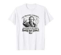 Patrick Henry Orador de la Libertad Retrato Colonial Historia Camiseta