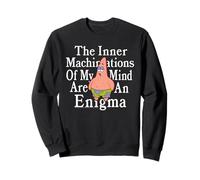 Patrick Star My Mind is an Enigma Funny Existential Cartoon Sudadera