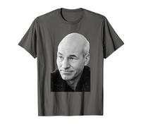 Patrick Stewart Actor Capitán Jean Luc Picard Star Trek 1988 Camiseta