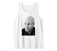 Patrick Stewart Actor Capitán Jean Luc Picard Star Trek 1988 Camiseta sin Mangas