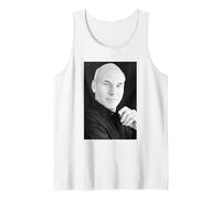 Patrick Stewart Capitán Jean Luc Picard Star Trek Actor 1988 Camiseta sin Mangas