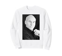 Patrick Stewart Capitán Jean Luc Picard Star Trek Actor 1988 Sudadera