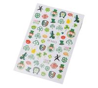 Patrick's Day Nails Pegatinas Pegamento Uñas Pegatinas Shamrock Nails Pegatinas Arte Uñas Decoraciones artísticas para Fiesta Patricio Día Decals Shamrock Nail Art Pegatinas para uñas para mujer