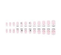 Patrick's Day Press auf Nails Square Green Shamrock False Nails Set 24PCS Stick On Nails Manicure Art Accessoires 24pcs