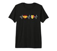 Patrimonio andorrano Bandera de España Bandera de Andorra Camiseta Premium