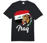 Patrimonio artístico del león de la Bandera de Irak Comfort Colors Adult Heavyweight T-Shirt