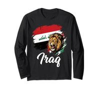 Patrimonio artístico del león de la Bandera de Irak Manga Larga