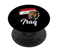 Patrimonio artístico del león de la Bandera de Irak PopSockets PopGrip Adhesivo