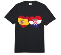 Patrimonio croata Bandera de España Bandera de Croacia Comfort Colors Adult Heavyweight T-Shirt