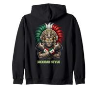 Patrimonio de Guerrero Antiguo del Orgullo del Boxeo Mexicano Sudadera con Capucha