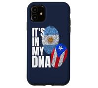 Patrimonio de la bandera de ADN de Argentina y Puerto Rico Carcasa para iPhone 11