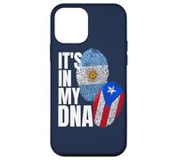 Patrimonio de la bandera de ADN de Argentina y Puerto Rico Carcasa para iPhone 12 mini