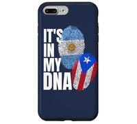 Patrimonio de la bandera de ADN de Argentina y Puerto Rico Carcasa para iPhone 7 Plus/8 Plus