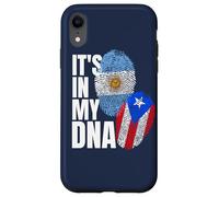 Patrimonio de la bandera de ADN de Argentina y Puerto Rico Carcasa para iPhone XR