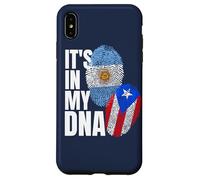 Patrimonio de la bandera de ADN de Argentina y Puerto Rico Carcasa para iPhone XS Max