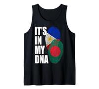Patrimonio de la Bandera de ADN de Mezcla Filipina y bangladesí Camiseta sin Mangas