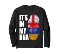 Patrimonio de la Bandera de ADN de Mezcla Georgiana y Armenia Manga Larga