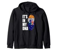 Patrimonio de la Bandera de ADN de Mezcla India y Sudadera con Capucha