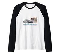 Patrimonio del Motor británico Austin Healey 3000 Camiseta Manga Raglan
