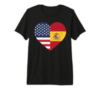 Patrimonio Estadounidense Bandera española Bandera América Camiseta Premium