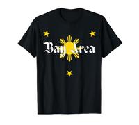 Patrimonio Filipino del Área de la Bahía Sun & Stars, Filipino Camiseta gráfica económica, Hombre, Negro, XL