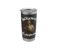Patrimonio griego europeo indígena Vaso térmico de acero inoxidable de doble pared