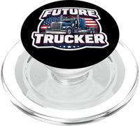 Patriot Future Trucker Niño Hijo Niño Camionero Conductor Americano PopSockets PopGrip para MagSafe