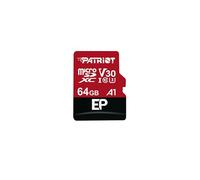 Patriot Memory Tarjeta de Memoria MicroSDXC EP Series A1 V30 V30 64 GB hasta 90MB/Sec PEF64GEP31MCX