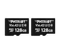 Patriot Serie VX 128GB Micro SDXC V30 A2 UHS-I U3 Tarjeta de Memoria 4K UHD Paquete de 2 - PSF128GVX32MCX2