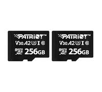 Patriot Serie VX 256GB Micro SDXC V30 A2 UHS-I U3 Tarjeta de Memoria 4K UHD Paquete de 2 - PSF256GVX32MCX2