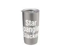 Patriot Star Spangled Slacker 4 de julio Vaso térmico de acero inoxidable de doble pared