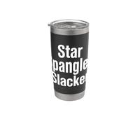 Patriot Star Spangled Slacker 4 de julio Vaso térmico de acero inoxidable de doble pared