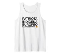 Patriota Indigena Europeo - Nativo Espanol Camiseta sin Mangas