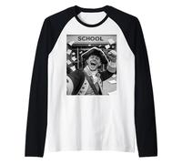 Patriota Último Día De Escuela Vacaciones De Verano Divertido Meme Selfie Camiseta Manga Raglan