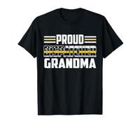 Patriotic 911 Despachador Grandma Proud Thin Gold Line Camiseta