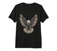 Patriotic American Flag Bald Eagle USA Pride 4th of July Camiseta Premium