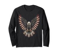 Patriotic American Flag Bald Eagle USA Pride 4th of July Manga Larga
