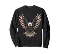 Patriotic American Flag Bald Eagle USA Pride 4th of July Sudadera