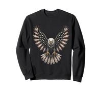 Patriotic American Flag Bald Eagle USA Pride 4th of July Sudadera