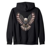 Patriotic American Flag Bald Eagle USA Pride 4th of July Sudadera con Capucha