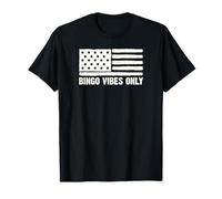 Patriotic American Flag Bingo Vibes solo el 4 de julio en EE. UU. Camiseta