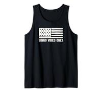 Patriotic American Flag Bingo Vibes solo el 4 de julio en EE. UU. Camiseta sin Mangas