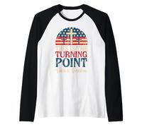 Patriotic American Turning Point Bandera de EE.UU. Libertad Camiseta Manga Raglan