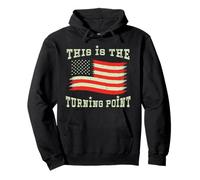 Patriotic American Turning Point Bandera de EE.UU. Libertad Sudadera con Capucha