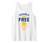 Patriotic Americans Quote Simple Freedom Is Not Free Camiseta sin Mangas