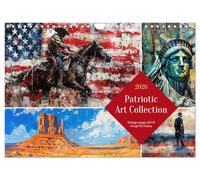 Patriotic Art Collection (Wall Calendar 2026 DIN A4 landscape), CALVENDO 12 Month Wall Calendar: A journey through the most important symbols of a proud america