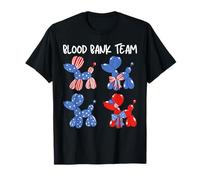 Patriotic Blood Bank 4 de julio Medical Lab Science Tech Camiseta