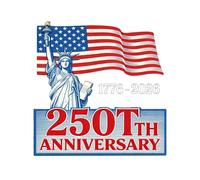 Patriotic Car Stickers, America 250th Vehicle Decal, Sturdy Automotive Body Decoration for SUVs, RVs, Trucks, Sedans, Drivers, Road Trips, Daily Commute, Highway Travel, Veterans