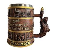 Patriotic Coffee Mug - Aesthetic Hot Chocolate Mug, Travel Mugs for Drinks, Drinking Cup with Sturdy Grip Handle, Coffee Tumbler, Water Cup ideal for Hot Cold & Drinks Tea Milk Juice Beverage Use