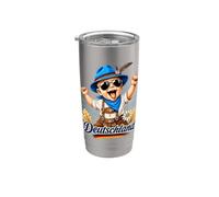 Patriotic Deutschland Trachten Heimat Patrioten Motiv Vaso térmico de acero inoxidable de doble pared
